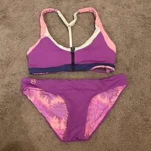 Maaji Purple and Pink Women's Bikini Set
